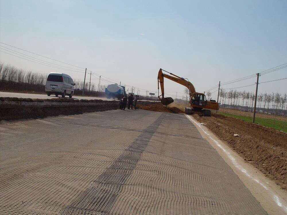 Polyester geogrid