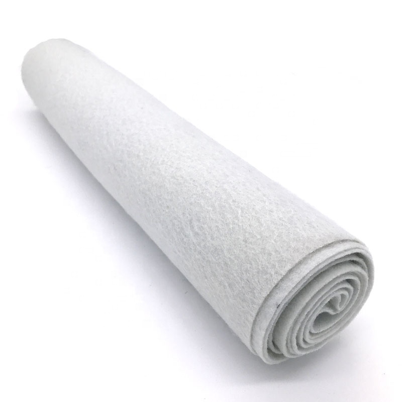 Short fiber needle punched non-woven geotextile