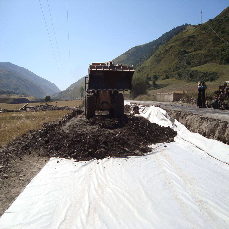 Non-woven geotextile for transportation